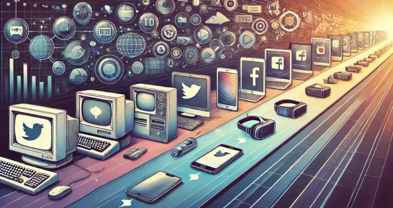 The evolution of social media: from the first platforms to modern technologies